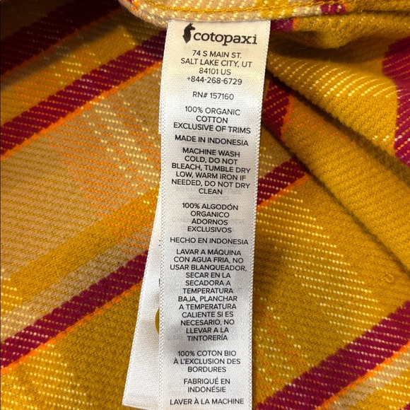 Cotopaxi Mero Flannel Shirt Gender Neutral - Picture 10 of 14
